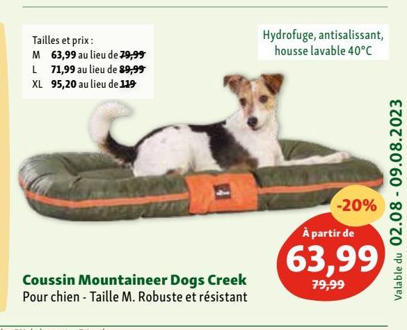 coussin pour chien