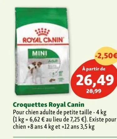 croquettes pour chien royal canin