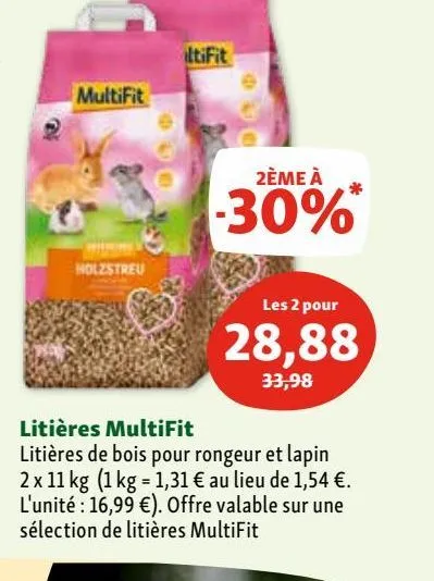 litières multifit 