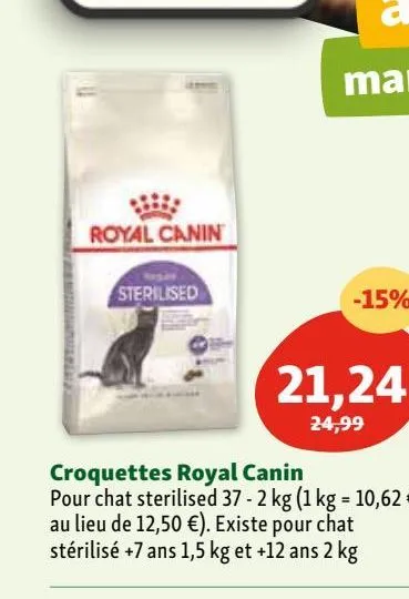 croquettes pour chats royal canin