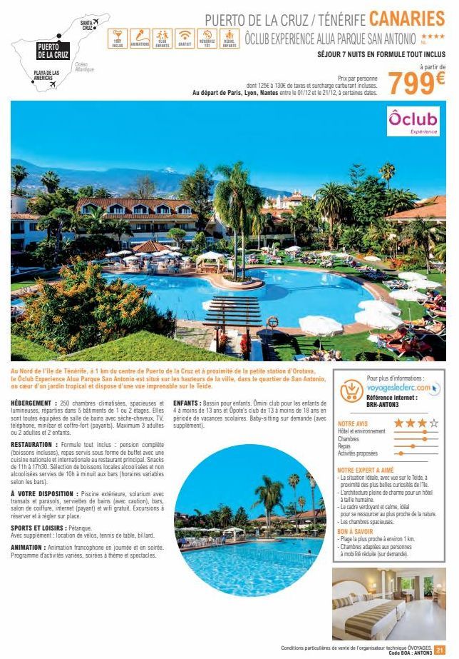 Promo: Hôtel 5 Étoiles à Puerto de La Cruz et Playa de Las Américas avec 10% de Réduction - 250 Chambres Luxueuses.