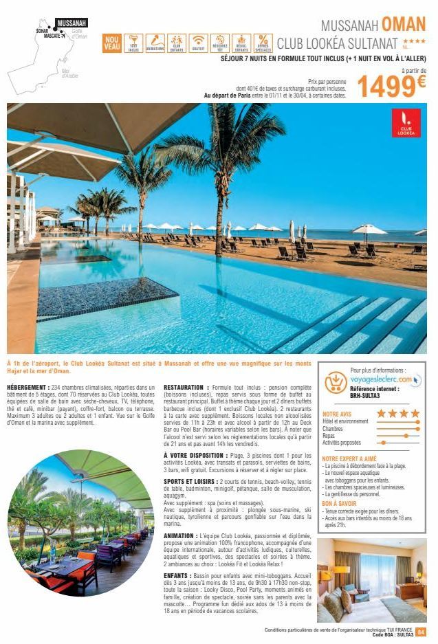 Offre Spéciale 7 Nuits Tout Inclus : Profitez du Sultanat d'Oman et du Mer d'Abe avec Club Lookéa!