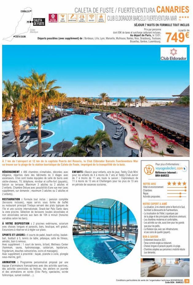 Voyagez autour de Fuerteventura: Vol Paris-Corralejo/Costa Calma/Caleta de Fuste dès 69€ TTC!