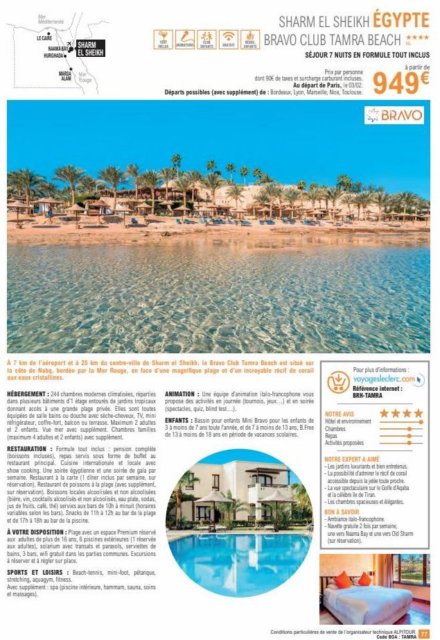 Vacances de Rêve en Mer Méditerranée: Hurghada, Sharm El Sheikh, Marsa Alam Rouge & Le Caire - 244 Chambres Modernes Climatisées!