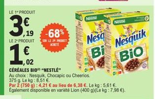 céréales bio Nesquik