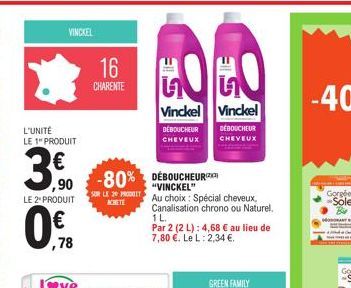 Vinckel Déboucheur Cheveux - Jusqu'à -80% Off - 2 Produits à partir de 0,78€!