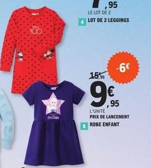 promo exceptionnelle ! lot de 2 leggings enfant pour 15,95€ - robe enfant à 8€ l'unité !