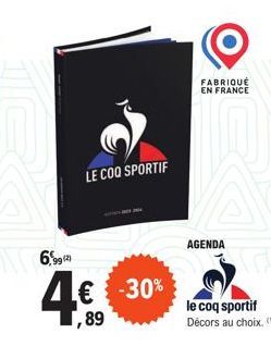 agenda Le Coq Sportif