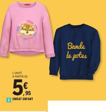 Sweat Enfant Cote Seal Tigers - Ensemble À Partir de 5695€: Votre Bande de Potes Ensemble!