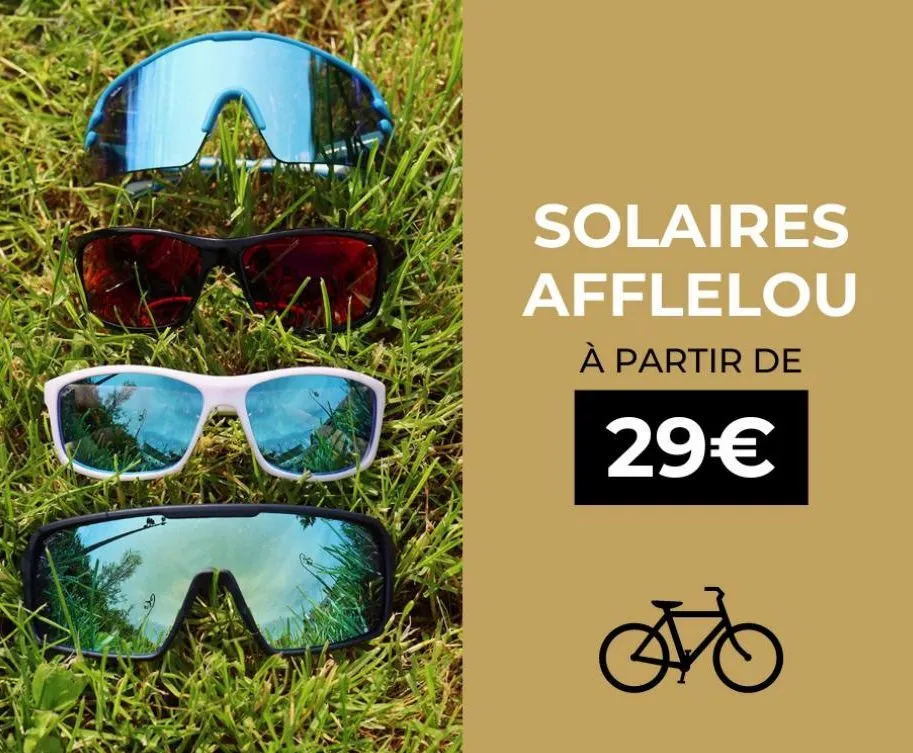 solaires afflelou  à partir de  29€  po  