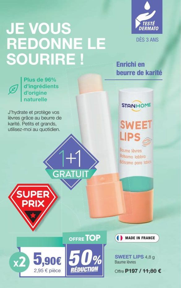 Beurre de Karité hydratant & protecteur : 1+1 Gratuit - Plus de 96% d'ingrédients d'origine naturelle !