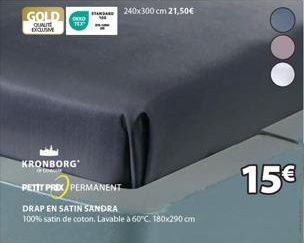 Offrez le Luxe avec le Drapeau en Satin Sandra: 100% Satin de Coton à 60°C, Petit Prix Permanents à Partir de 21,50€!
