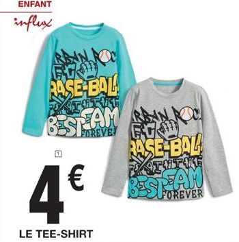 Tee-Shirt Rase Bal Forever: 11,4€, le meilleur de l'Influx enfant Forever.