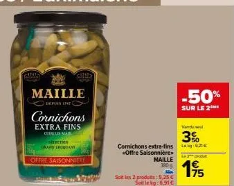 cornichons maille