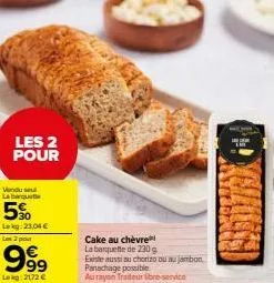 2 pour 1: la banquette traiteur de aurayon à seulement 23,04€! vous pouvez choisir entre chèvre, chorizo ou jambon!