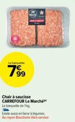 Labu 7999 Chair à Saucisse CARREFOUR: Barquette de 1kg avec Farce à Légumes!