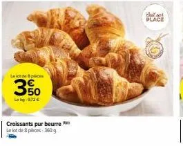 croissants pur beurre à 3% de rabais et 972 € pour 8 pièces-360g - ne pas manquer!