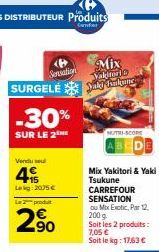 Mix Exotic Yaki Tsukune et Yakitori en Offre -30% Chez Carrefour : 2 Produits pour 4 Lekg à 2075€