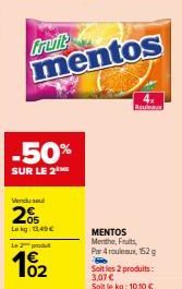 fruits Mentos