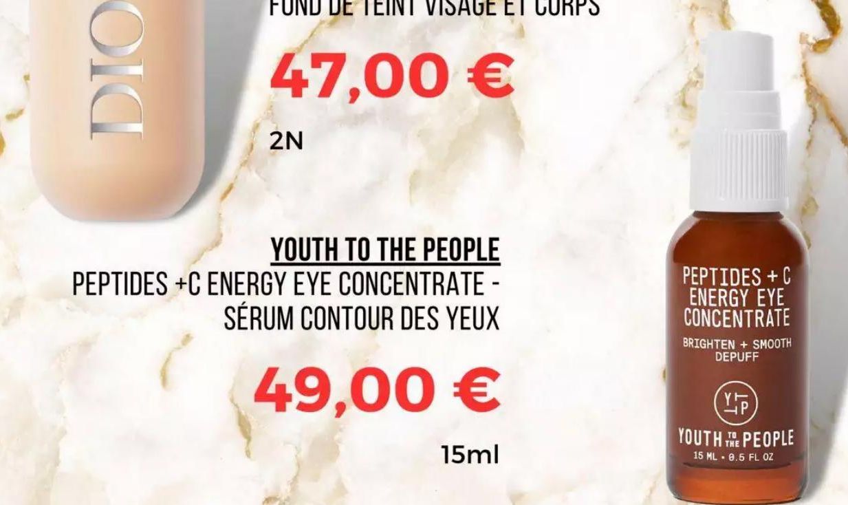 Youth to the people peptides +C energy eye concentrate - sérum contour des yeux