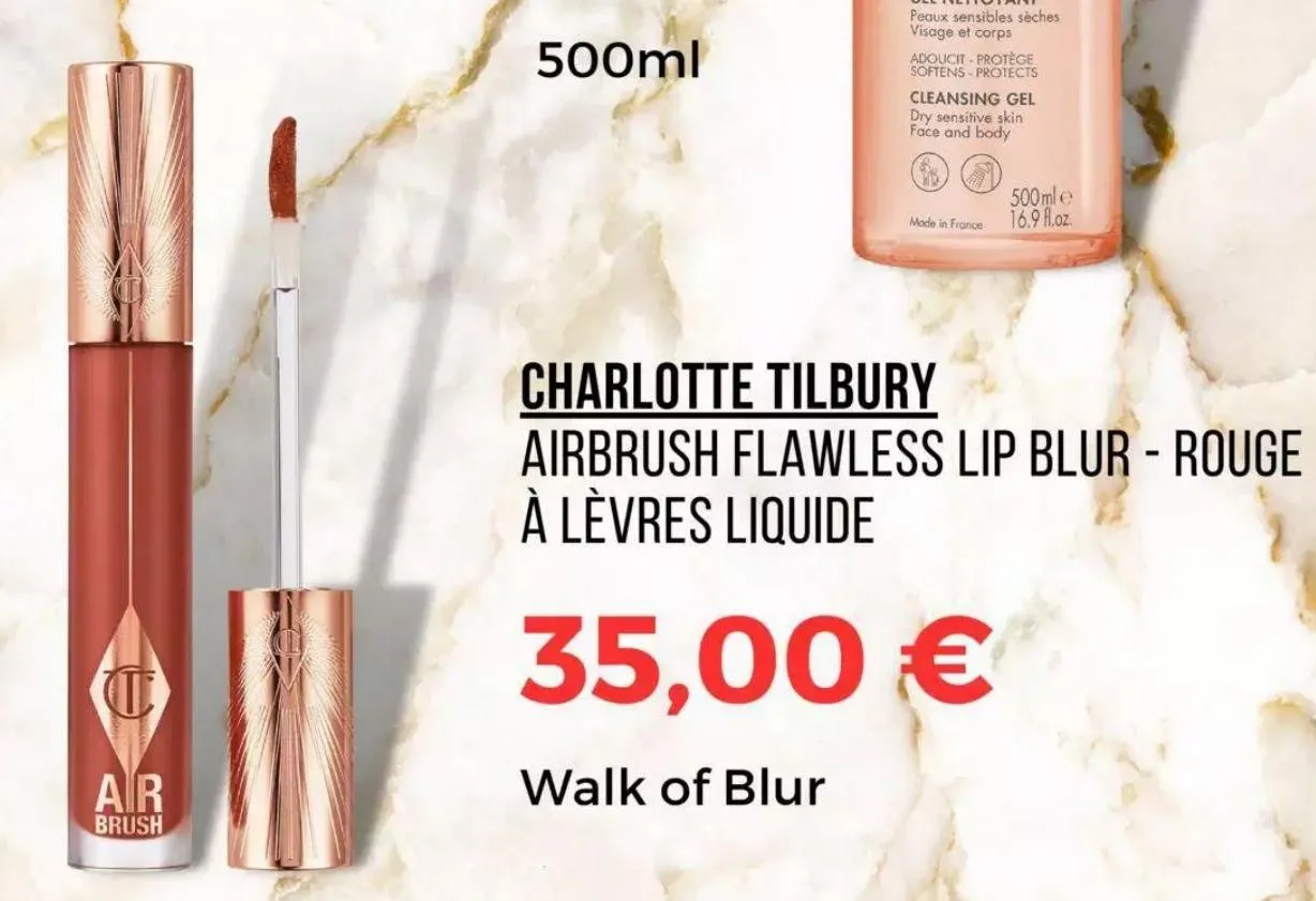 charlotte tilbury airbush flawless lip blur - rouge à levres liquide