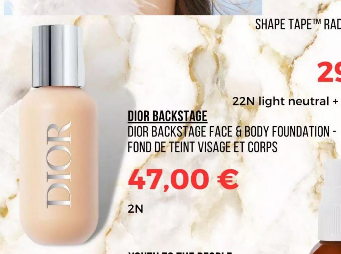 Dior Backstage : Fond de Teint Visage et Corps - Découvrez le Meilleur de Vous-Même ! Promo Actuelle !