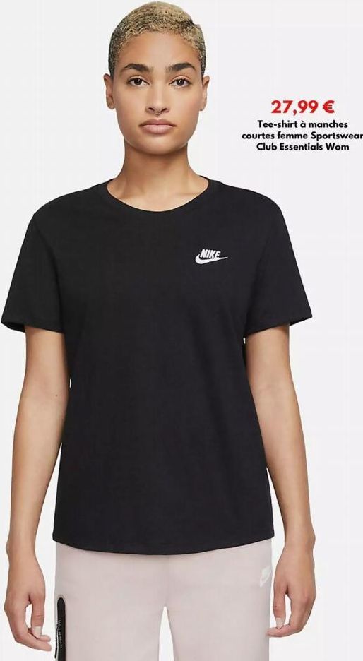 Tee-shirt Femme Nike Sportswear Club Essentials Wom à 27,99 € !.