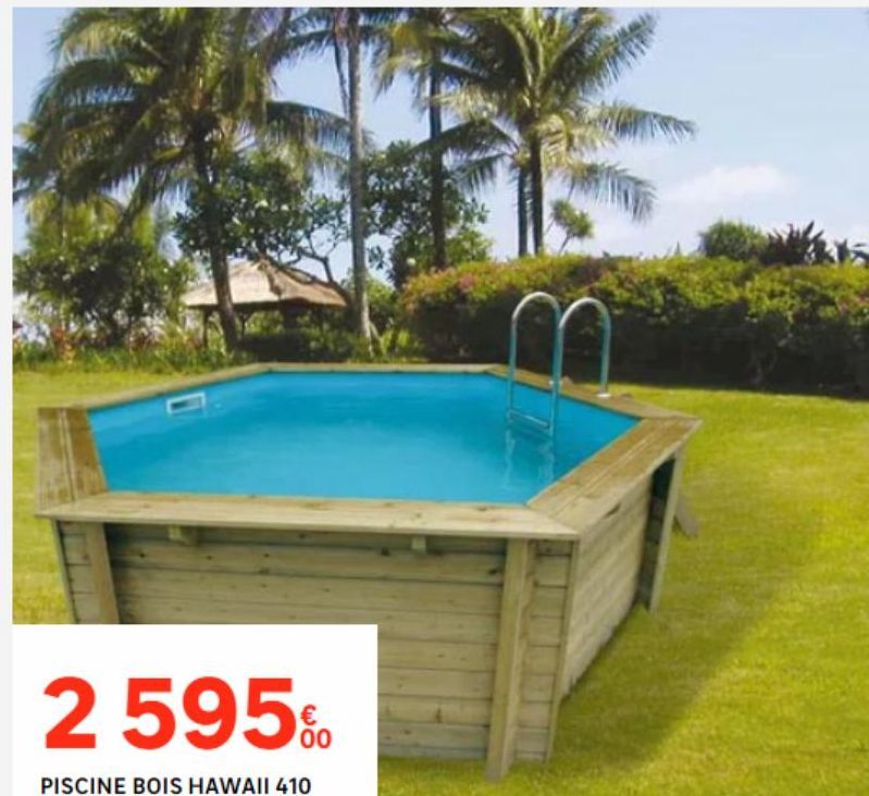 piscine bois hawaii 410