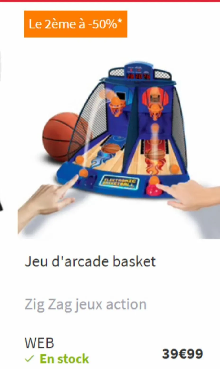 jeu d`arcade basket