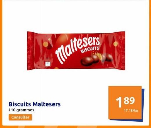 biscuits Maltesers