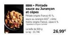 Pintade Sauce Jurançon et Cèpes - Fra 45% Agon ACC - Labo 600g - 26,99€ avec Promo Yachengine France de 3174€ !.