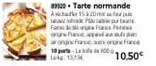 Offre exceptionnelle: Tarte normande Asichake à 15-20 parts avec angine et augin français à 18,13€ au lieu de 10,50€ !