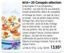 80139+20 Canapés sélection Adionga: Promotion 43, 5D Rande, Yamage frais, Unbindua toge, Ganes bo dograd et Canard (angine France, chaty sanda et Osa de Sanon Det posue arine)