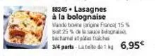 promo spéciale ! lasagnes à la bolognaise vande bovine brigine - 15% de réduction & 25% de sauc bicara atas taches
