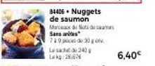 Goûtez au Délice de Saumon Marcex Sans Antes: Nuggets 30 Go, 26,67€ avec Promo 6,40€!