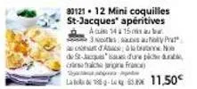 promo: 14 mini coquilles st-jacques apéritives à seulement 11,50€ - acum 14 15 au ba 3 stessas aut clா .