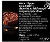 Chocolat au Lait, Orange Sanguine et Spéculoos : Profitez de 40% de Réduction sur le Délicieux produit Alaindre Cramus!