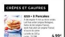 Offre Spéciale - Crêpes et Gaufres : 15,90€ pour 82529.8 Pancakes + Adicongie 4 anons-ands + Late gee Bapt + fase de tegne Franc + auts per + suca de c Late de 320, 4,99€ !