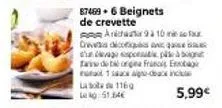 remportez un delice de crevettes anchar à 10 drevs dos pour seulement 51.84€ - aar