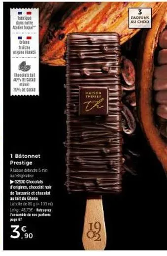 taeriqaz france: découvrez le chocolat d'origine tanzanien et ghanéen à 71% de caca - 1 bâtonnet alardende avec promotion de 5 min.