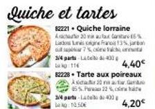 De délicieuses tartes et quiches : Quiche Lorraine et Tarte aux Poireaux !
