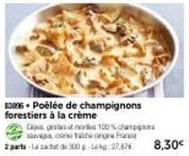 produit 100% sauvage : poêlée de champignons forestiers à la crème, 8,30€ - caps get nors !