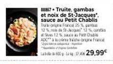 Plat Gourmand à Base de Truite, Gambas et Noix de St-Jacques - 25% de Réduction, 600-29,99€.