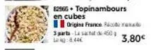 origine france c  sparts-la sactat 460 log8.446  82966. topinambours  en cubes 