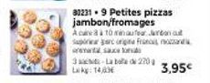 Petites pizzas jambon/fromage: Promotion 10 minutes - 3-Laba de 270g à seulement 3,95€