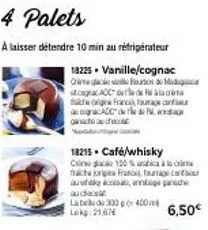 cagac aoc cognac : réfrigérez 10 min - délicieux mélange cafe-whisky ou vanille-cognac