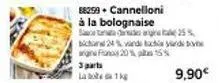 cannelloni à la bolognaise la bota 1kg - 90% de réduction, 9,90€ seulement!