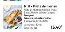 Venez dégustez le Filet de Merlan Pican Adab Nare-Et-Esi Manche et Miqu Sura Peas à 450120g à seulement 13,40€!