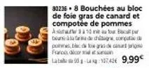 promo : 302368 bouchées au foie gras de canard + compotée de pommes 10 unités bursalata à 9,99€ + frais de livraison gratuits !