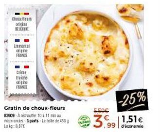 Le Gratin de Choux-Fleurs Anicher à -25% : Savourez une Fraîcheur Originale avec 8,87€ de Réduction !